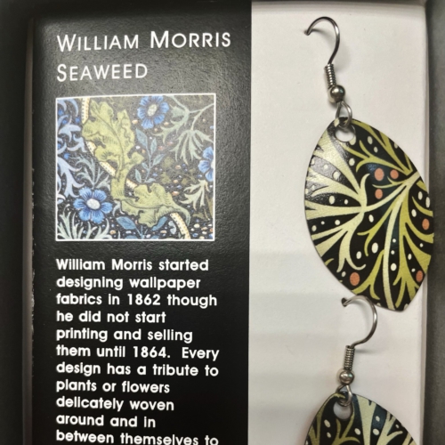 William Morris "Seaweed" Drop Earrings