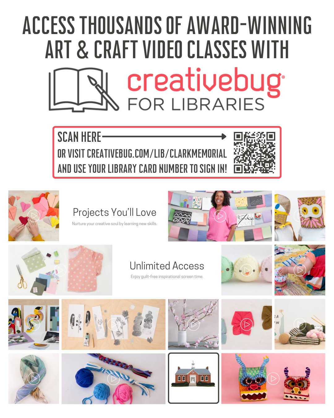 Creativebug House Book Examples CreativeBug | Clark Memorial Library